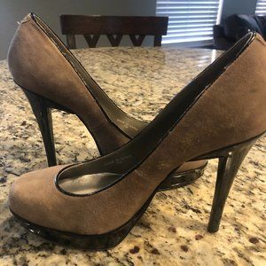 RSVP Faux Suede Platform Heels